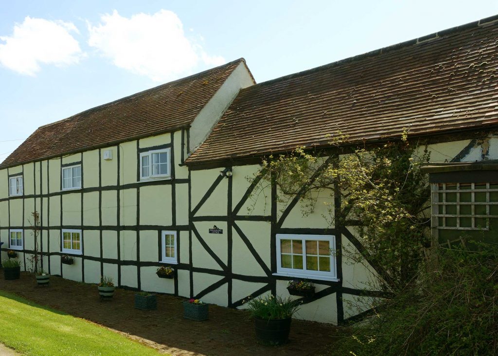 Frogfurlong Cottage Bed and Breakfast, Down Hatherley, Gloucester front exterior view.